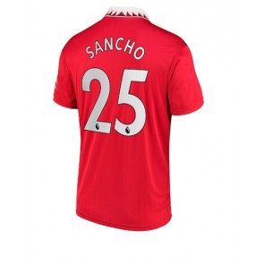 Manchester United Jadon Sancho #25 Hemmatröja 2022-23 Kortärmad